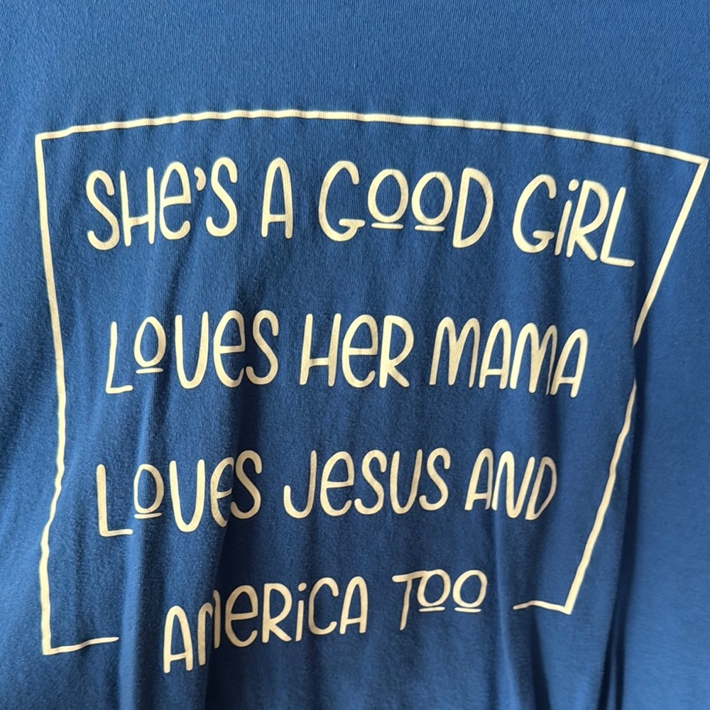 Blue Graphic Tee Shirt XL unisex men women tom petty America music rock